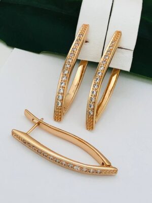 Сережки, Xuping з медичного золота позолота 18к I21000
