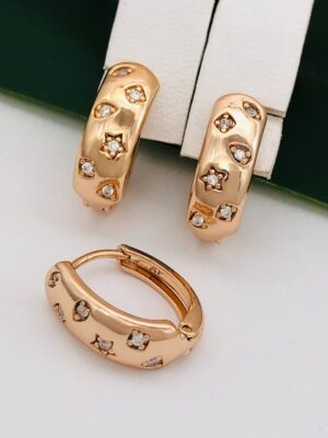 Сережки, Xuping з медичного золота позолота 18к P 21266