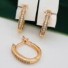 Сережки, Xuping з медичного золота позолота 18к Е 21475