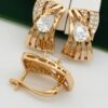 Сережки, Xuping з медичного золота позолота 18к P 21275
