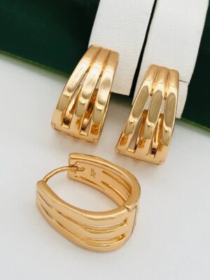 Сережки, Xuping з медичного золота позолота 18к С 21306