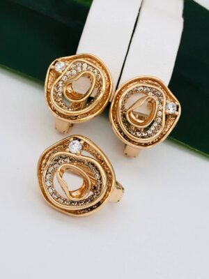Сережки, Xuping з медичного золота позолота 18к P 21237