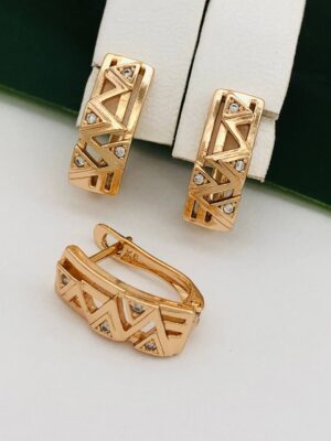 Сережки, Xuping з медичного золота позолота 18к P 21264