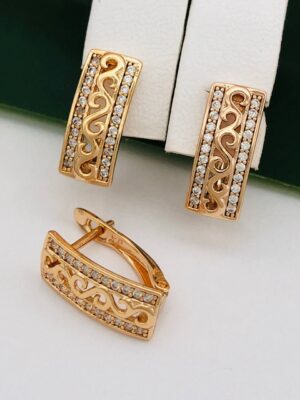 Сережки, Xuping з медичного золота позолота 18к P 21265