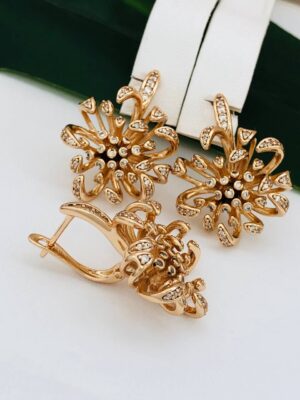 Сережки, Xuping з медичного золота позолота 18к P 21240