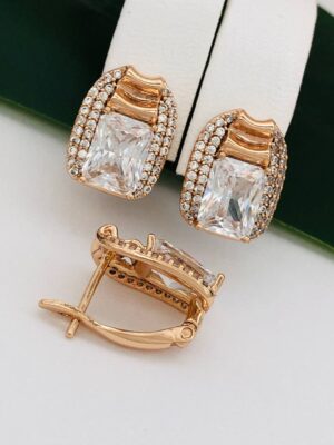 Сережки, Xuping з медичного золота позолота 18к P 21258