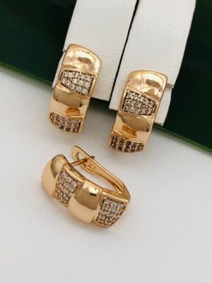 Сережки, Xuping з медичного золота позолота 18к P 21267