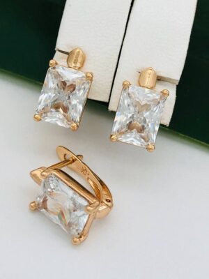 Сережки, Xuping з медичного золота позолота 18к P 21277