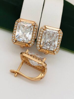 Сережки, Xuping з медичного золота позолота 18к P 21259