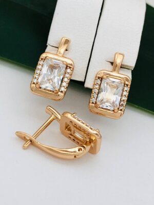 Сережки, Xuping з медичного золота позолота 18к P 21276