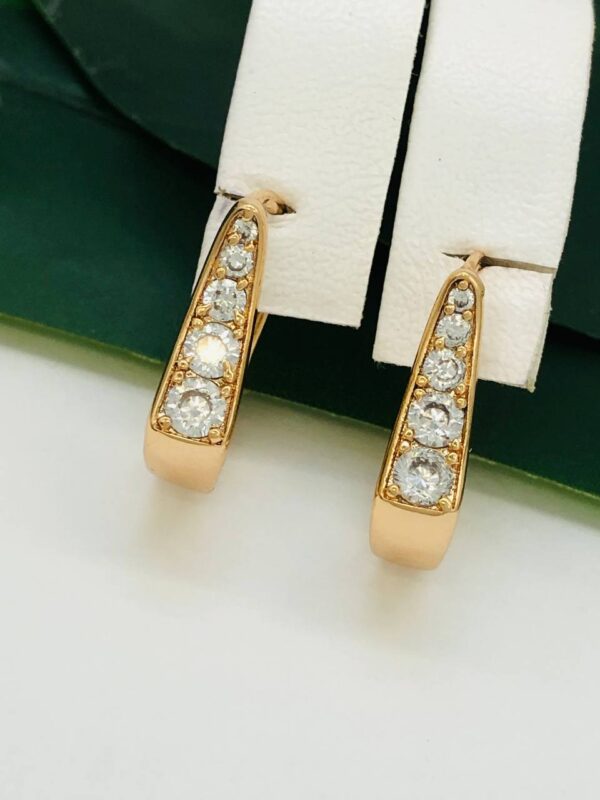 Сережки, Xuping з медичного золота позолота 18к R 21576