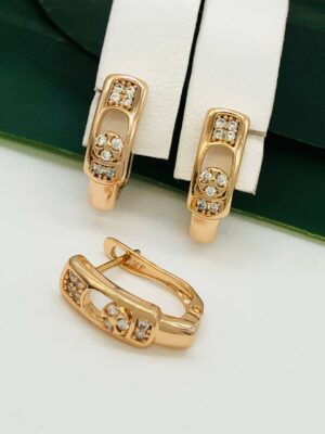 Сережки, Xuping з медичного золота позолота 18к R 21574