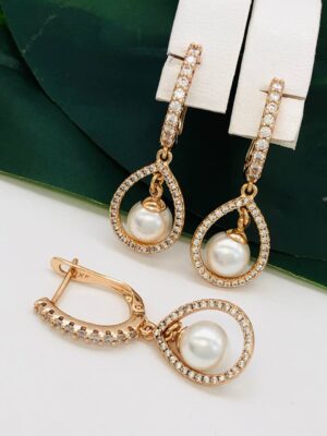 Сережки, Xuping з медичного золота позолота 18к R 21588
