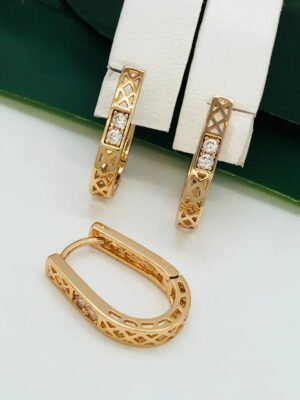 Сережки, Xuping з медичного золота позолота 18к R 21578
