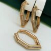 Сережки, Xuping з медичного золота позолота 18к R 21584