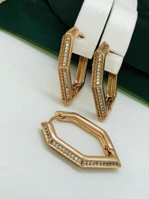 Сережки, Xuping з медичного золота позолота 18к R 21584