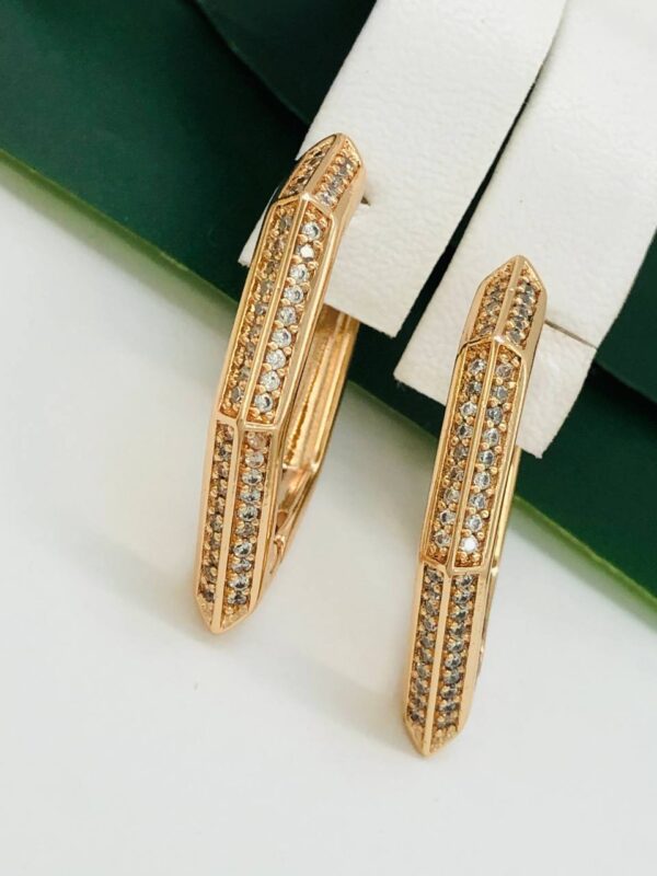 Сережки, Xuping з медичного золота позолота 18к R 21584