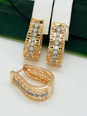 Сережки, Xuping з медичного золота позолота 18к R 21573