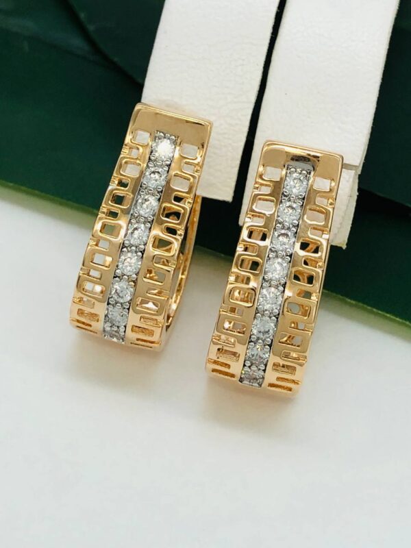 Сережки, Xuping з медичного золота позолота 18к R 21573
