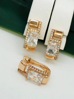 Сережки, Xuping з медичного золота позолота 18к R 21571