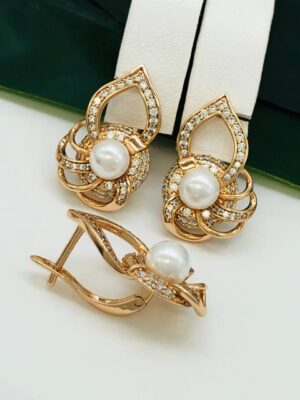 Сережки, Xuping з медичного золота позолота 18к P 21594