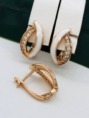 Сережки, Xuping з медичного золота позолота 18к P 21616