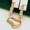 Сережки, Xuping з медичного золота позолота 18к R 21576