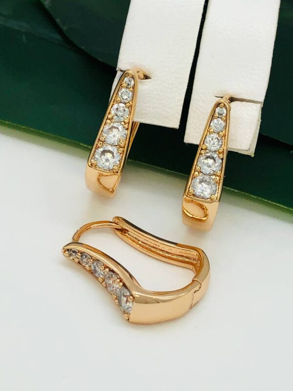 Сережки, Xuping з медичного золота позолота 18к R 21576