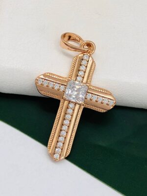 2633 Хрестик. Ювелірна біжутерія XUPING
