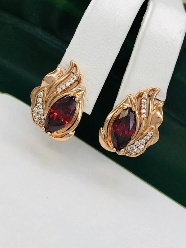 Сережки, Xuping з медичного золота позолота 18к V 22001
