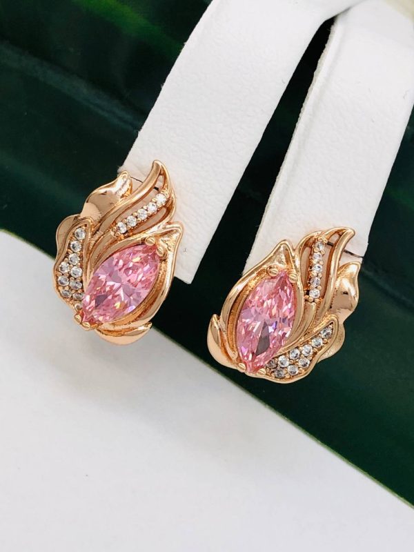 Сережки, Xuping з медичного золота позолота 18к V 22002