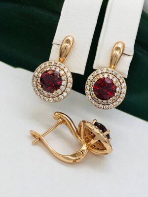 Сережки, Xuping з медичного золота позолота 18к Q 21850