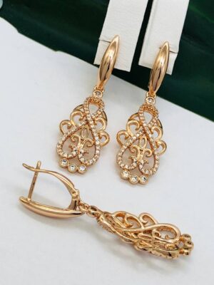 Сережки, Xuping з медичного золота позолота 18к Х 21822