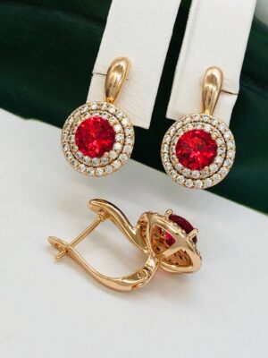 Сережки, Xuping з медичного золота позолота 18к Q 21848