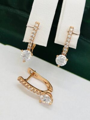 Сережки, Xuping з медичного золота позолота 18к D 21866