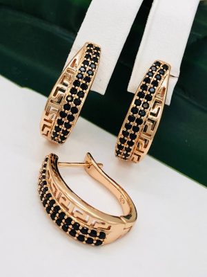 Сережки, Xuping з медичного золота позолота 18к V 22015