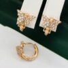 Сережки, Xuping з медичного золота позолота 18к D 21874