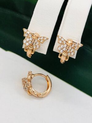 Сережки, Xuping з медичного золота позолота 18к D 21874