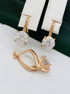 Сережки, Xuping з медичного золота позолота 18к D 21864