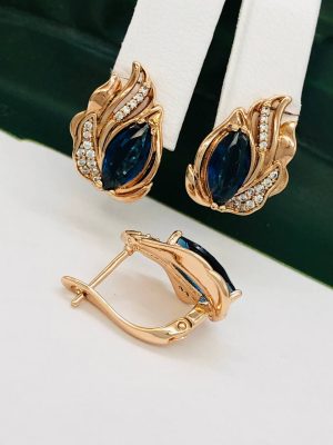 Сережки, Xuping з медичного золота позолота 18к V 22000
