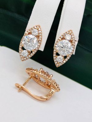 Сережки, Xuping з медичного золота позолота 18к V 21995