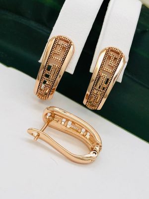 Сережки, Xuping з медичного золота позолота 18к V 22019