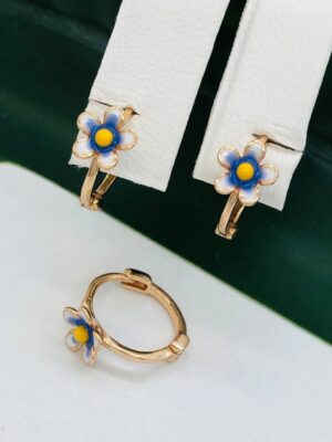 Сережки, Xuping з медичного золота позолота 18к D 21887
