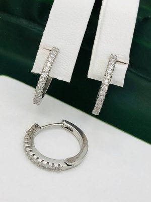 Сережки медичне срібло Ювелірна біжутерія RO 52390