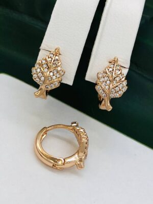 Сережки, Xuping з медичного золота позолота 18к T 21919