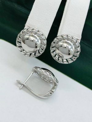Сережки медичне срібло Ювелірна біжутерія RO 52380
