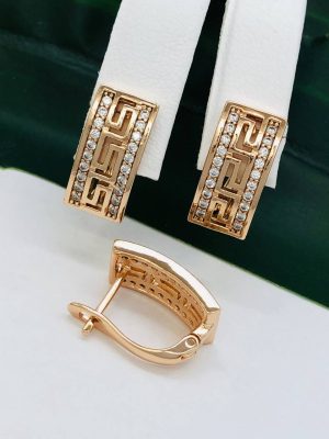 Сережки, Xuping з медичного золота позолота 18к V 22017