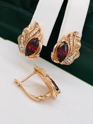 Сережки, Xuping з медичного золота позолота 18к V 22001