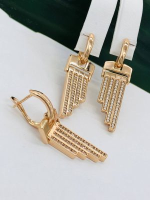 Сережки, Xuping з медичного золота позолота 18к W 22071