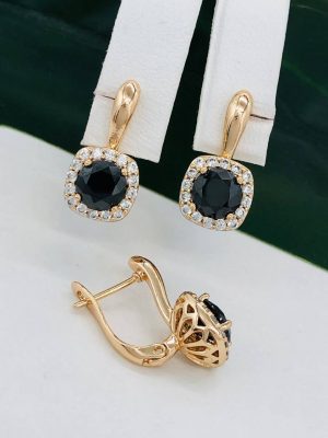 Сережки, Xuping з медичного золота позолота 18к А 22191